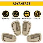 Set of 4 Front Door Handles for Toyota Corolla (1998–2002)