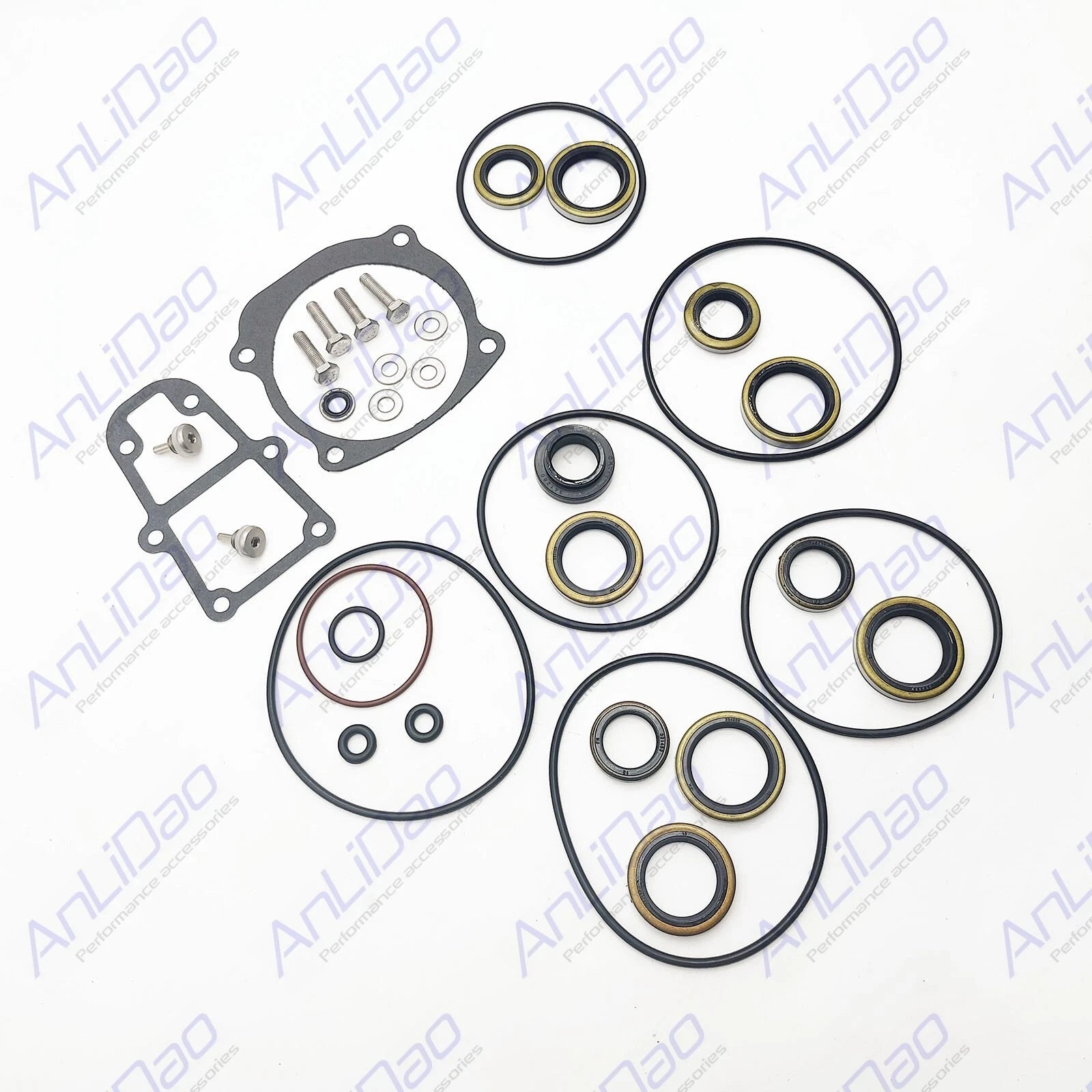 Gearcase Lower Unit Seal Kit for Evinrude Johnson Outboard (5006373, 5000411)