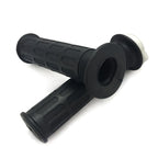 Set of 2 Rubber Handlebar Grips for Motorcycle Cafe Racer