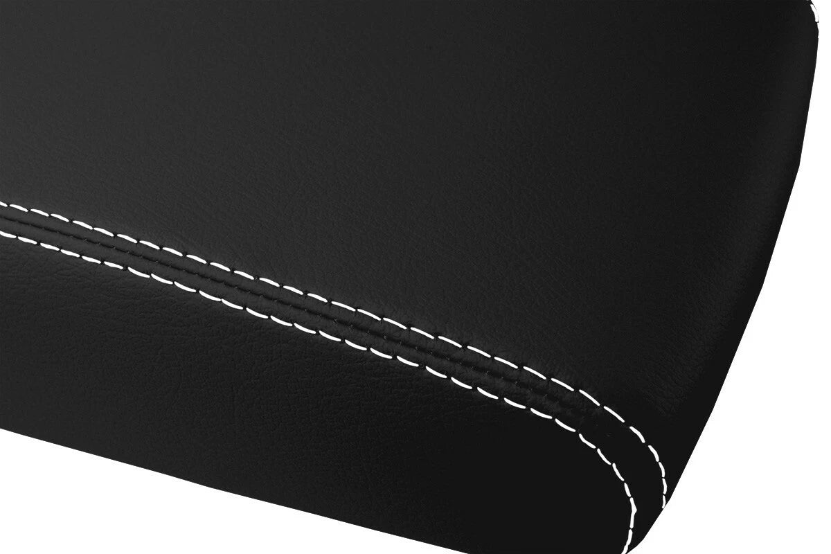 Leather Console Lid Armrest Cover for Lexus ES350 (2013–2018) White Stitch