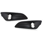 Pair Front Fog Light Cover Chrome Ring Trim for Ford Fiesta (2013–2017)
