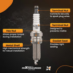 Iridium Spark Plug for Hyundai Elantra (2011) LZKR6AIX 92873 93815 L4 1.8L