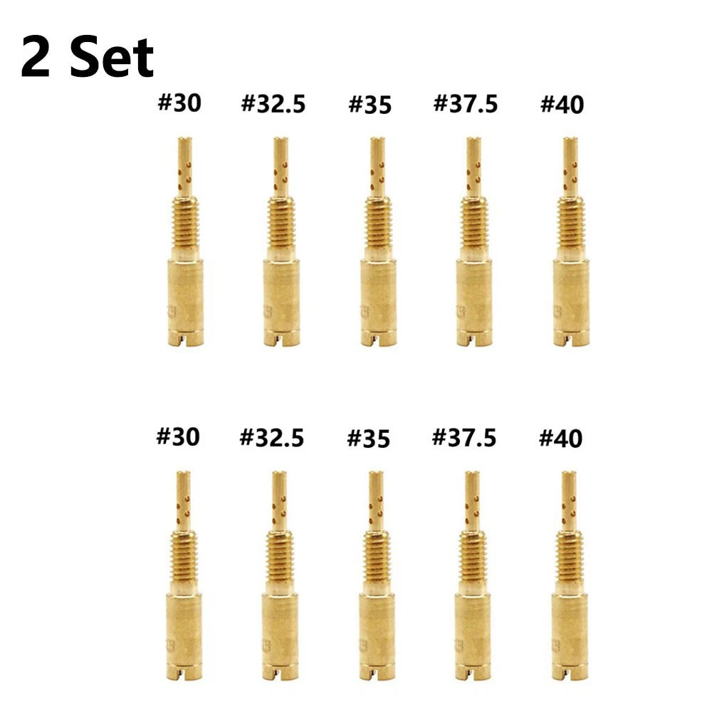 10x Carb Pilot Slow Jet Repair for Mikuni RS HS HSR VM28/486 (#30-32.5-35-37.5-40)