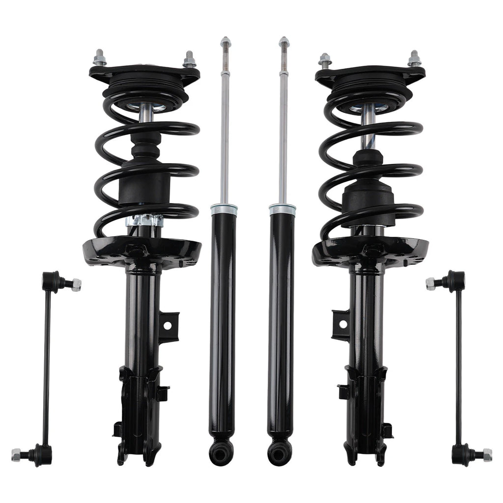 Set of 4 Suspension Struts and Sway Bar Links for Kia Soul (2014–2019)