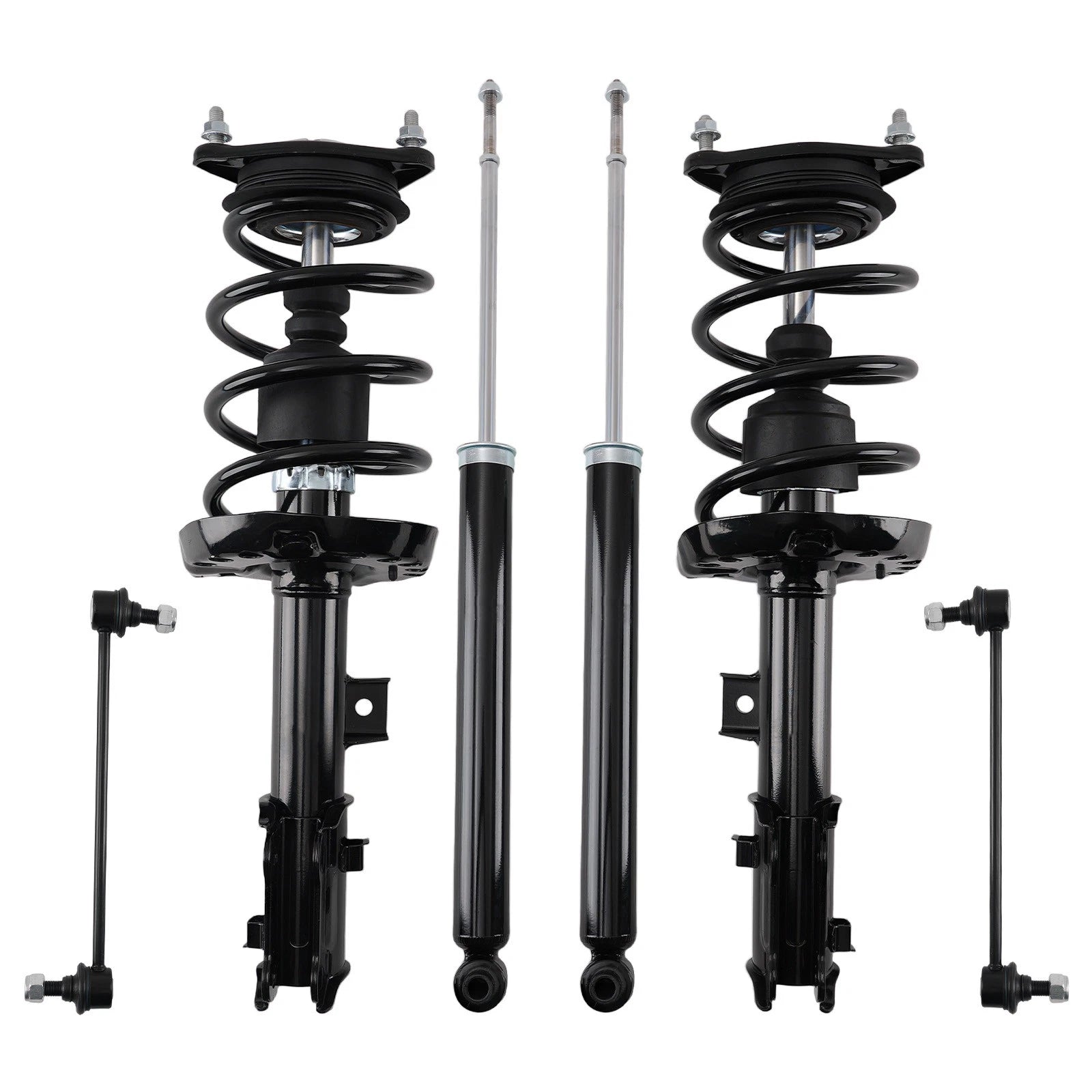 Set of 4 Suspension Struts and Sway Bar Links for Kia Soul (2014–2019)