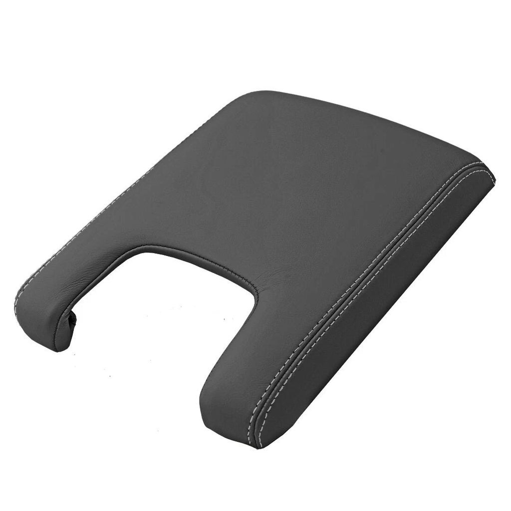 PVC Leather Console Armrest Cover for Acura TL (2009–2014) White Stitch