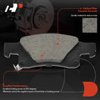 6x Rear Drilled Brake Rotors & Pads for Jeep Grand Cherokee (1999–2023)