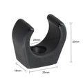 Set of 4 Marine Plastic Clips for Boat Paddle Rod Holder (1 Inch Diameter)
