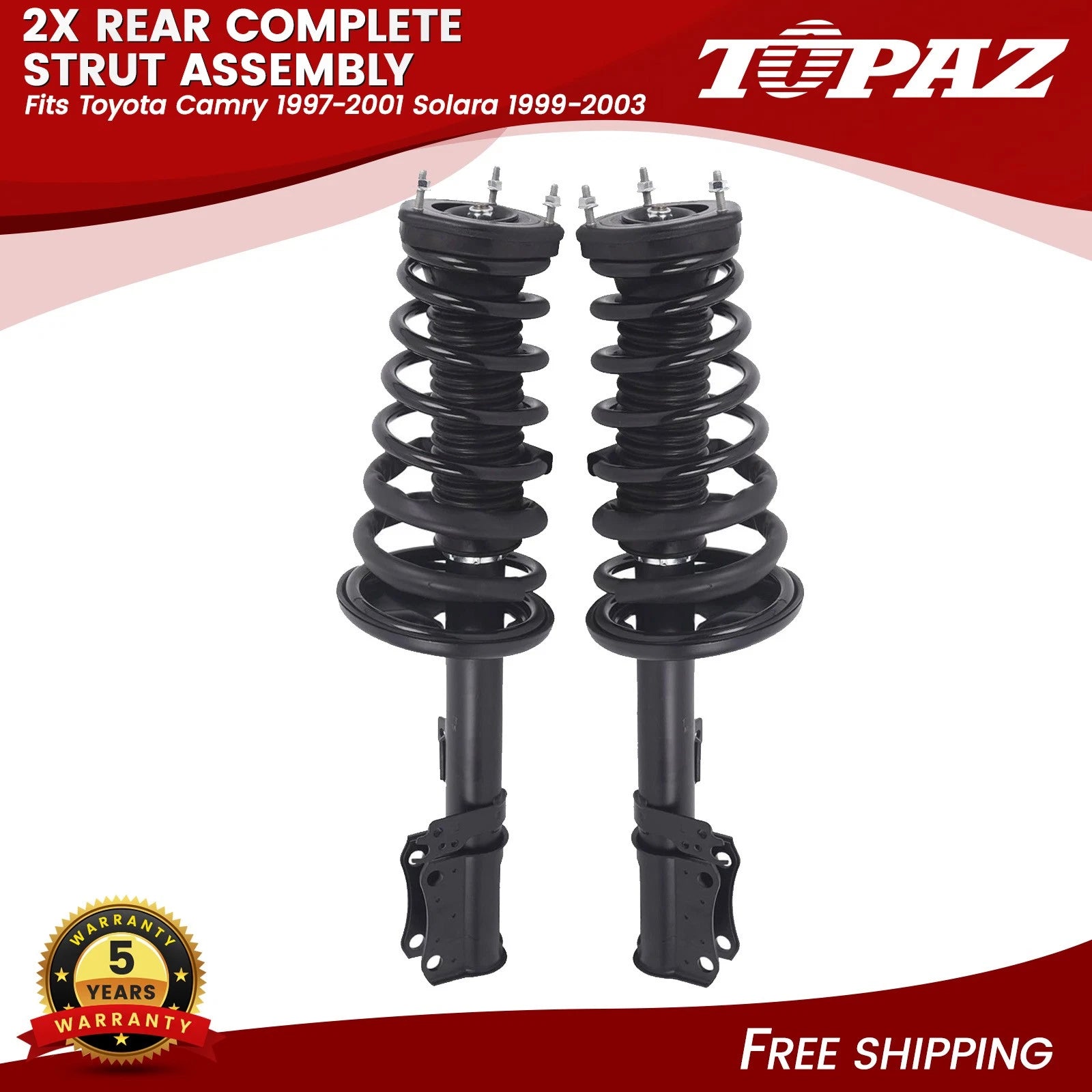 Rear Struts Shocks with Coil Spring for Toyota Camry Solara (1997–2003)