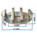 316 Stainless Steel Marine ZigZag Cleat for Kayak Canoe (Compact Size)