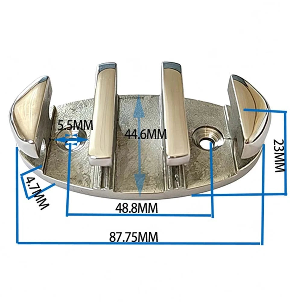 316 Stainless Steel Marine ZigZag Cleat for Kayak Canoe (Compact Size)