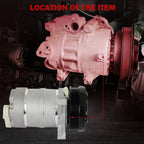 A/C Compressor & Clutch for Acura SLX, Cadillac, Isuzu, Oldsmobile (1992–2002)