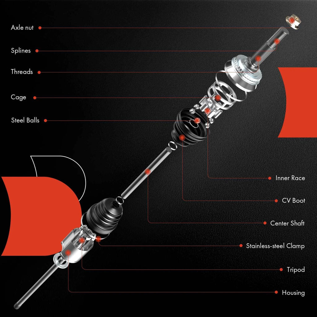 Front Right CV Axle Assembly for Toyota Corolla (2009-2010)