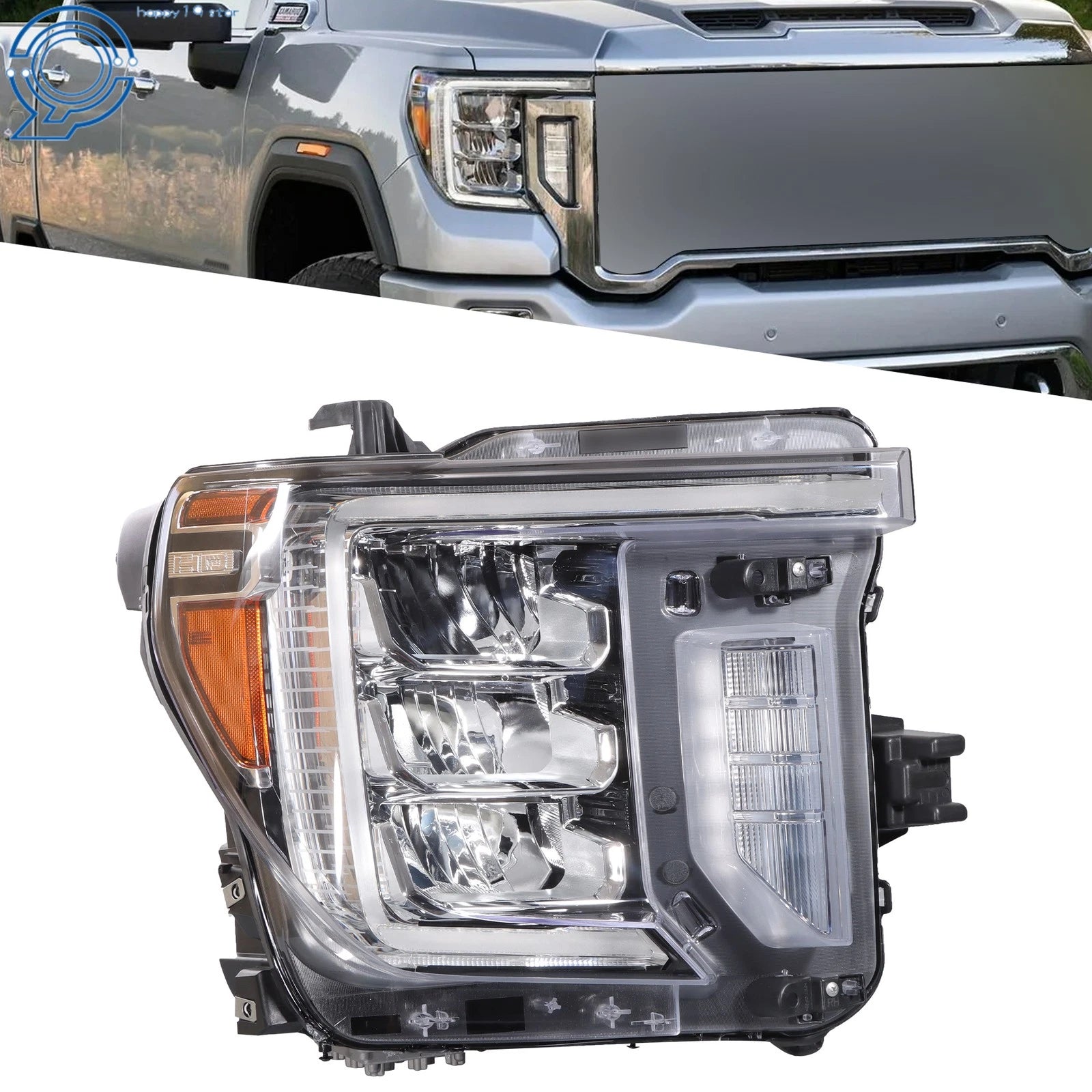 Full LED Headlight Assembly for GMC Sierra 2500/3500 HD (2020–2023)