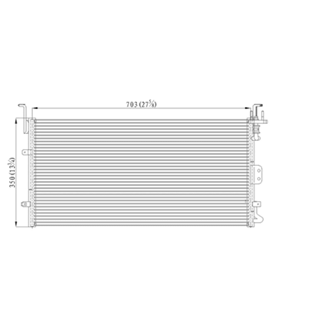 Replacement A/C Condenser Repair Part For 2003 Kia Magentis (Canada)