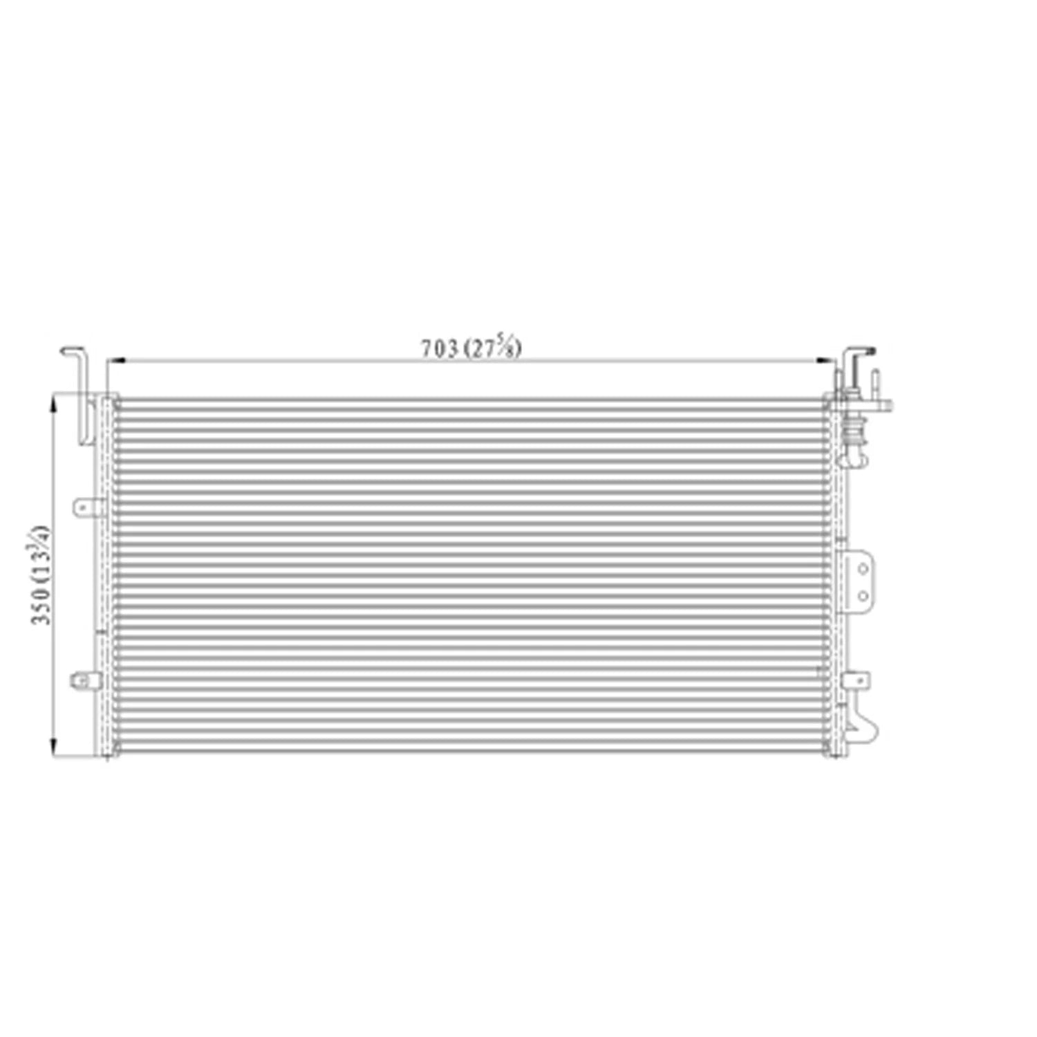 Replacement A/C Condenser Repair Part For 2003 Kia Magentis (Canada)