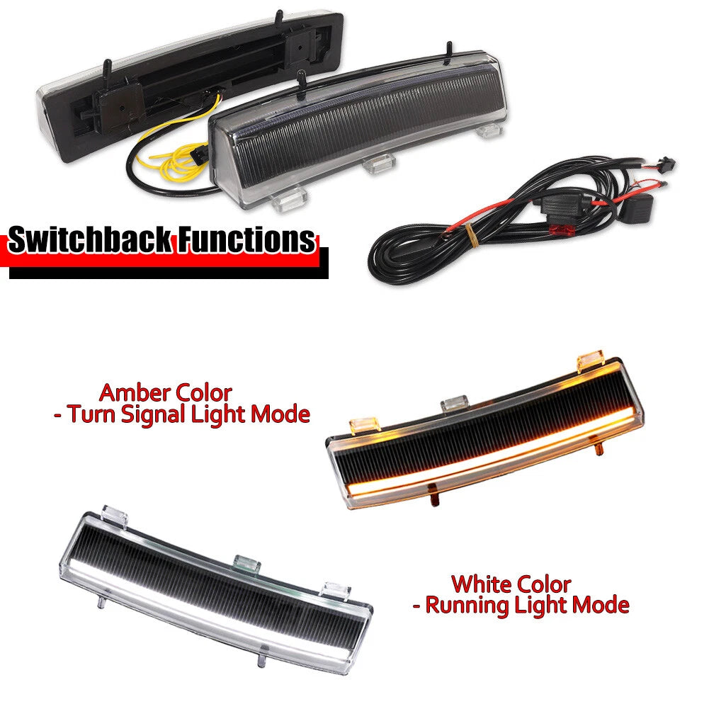 Switchback LED Front Daytime Running Lights for Nissan 350Z (2006–2009)