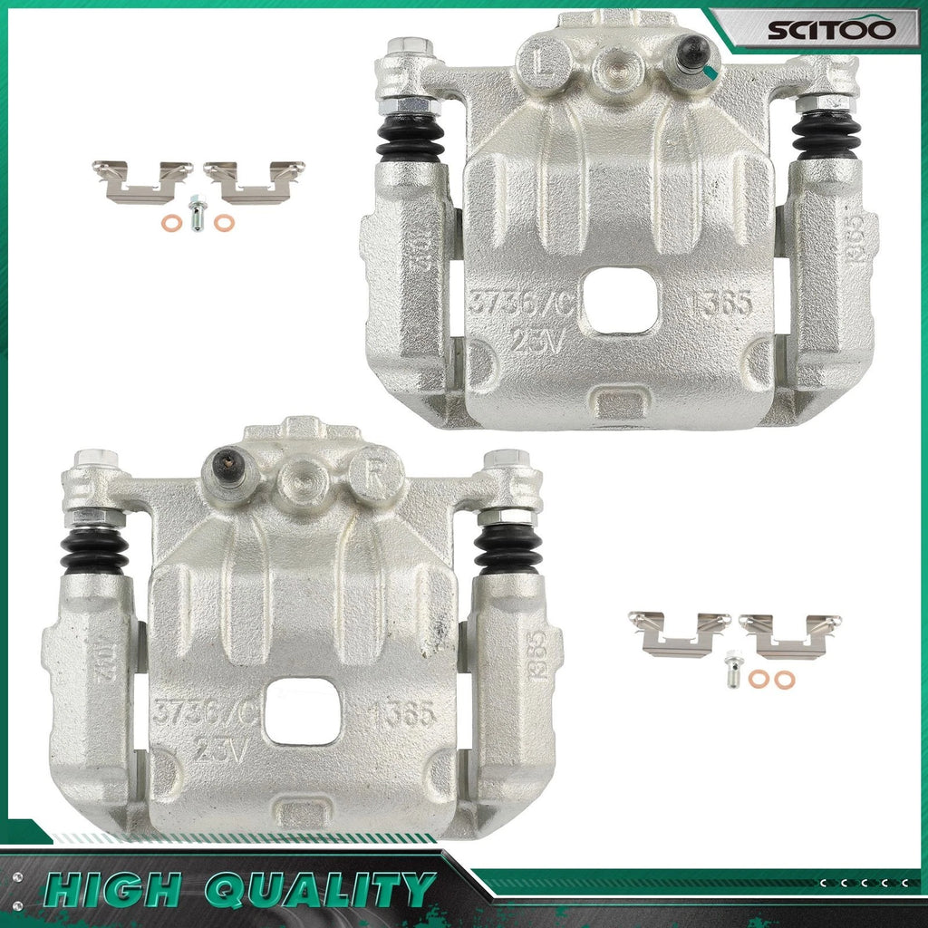 Front Brake Calipers w/ Bracket for Ford Fiesta (2011–2019) 18B5304 18B5305