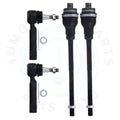 Set of 4 Inner Outer Tie Rods for Chevy Silverado 1500, GMC Sierra 2500 HD (2000–2006)