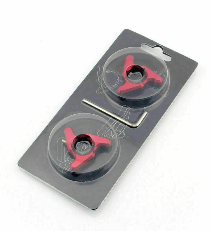 Blade Fork Preload Adjusters for ZX6R, 9R, 12R, TL1000, YZF R6 (17mm, Red)