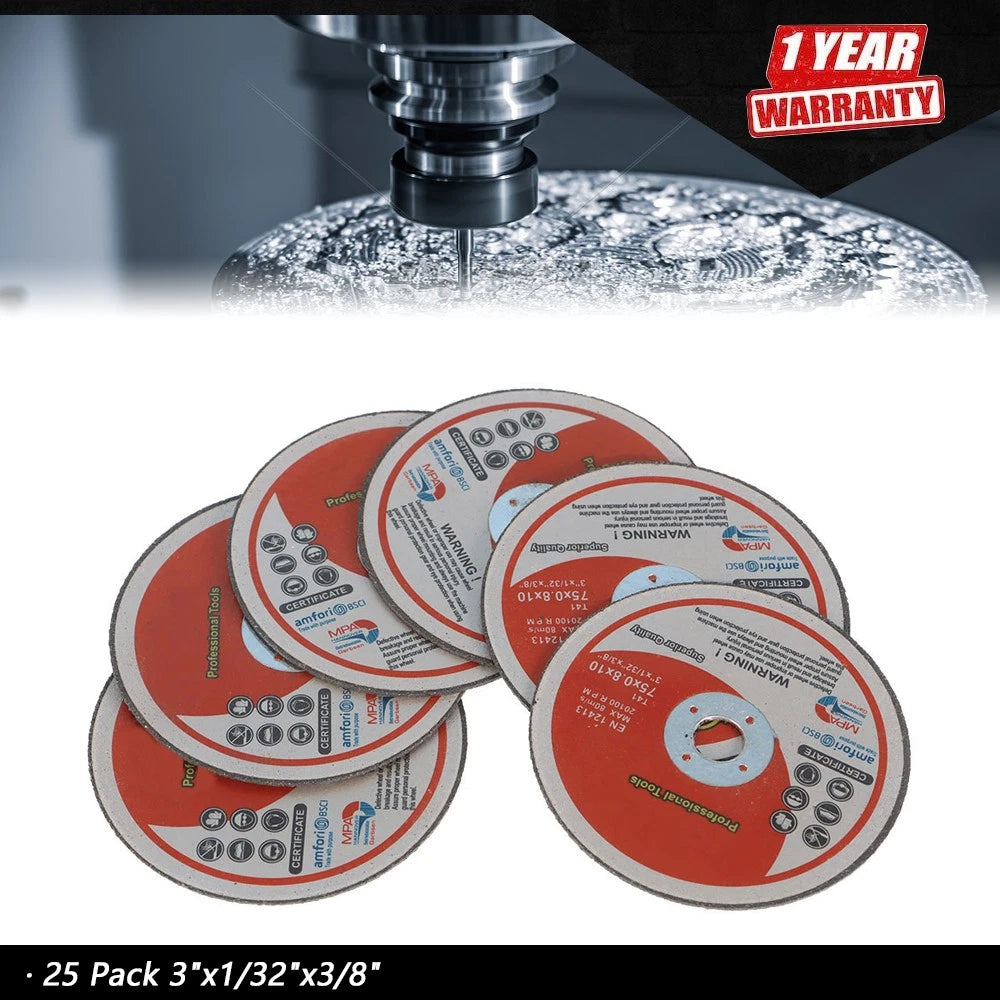 Set of 25 Cut Off Wheels for Die Grinder (Metal Cutting)