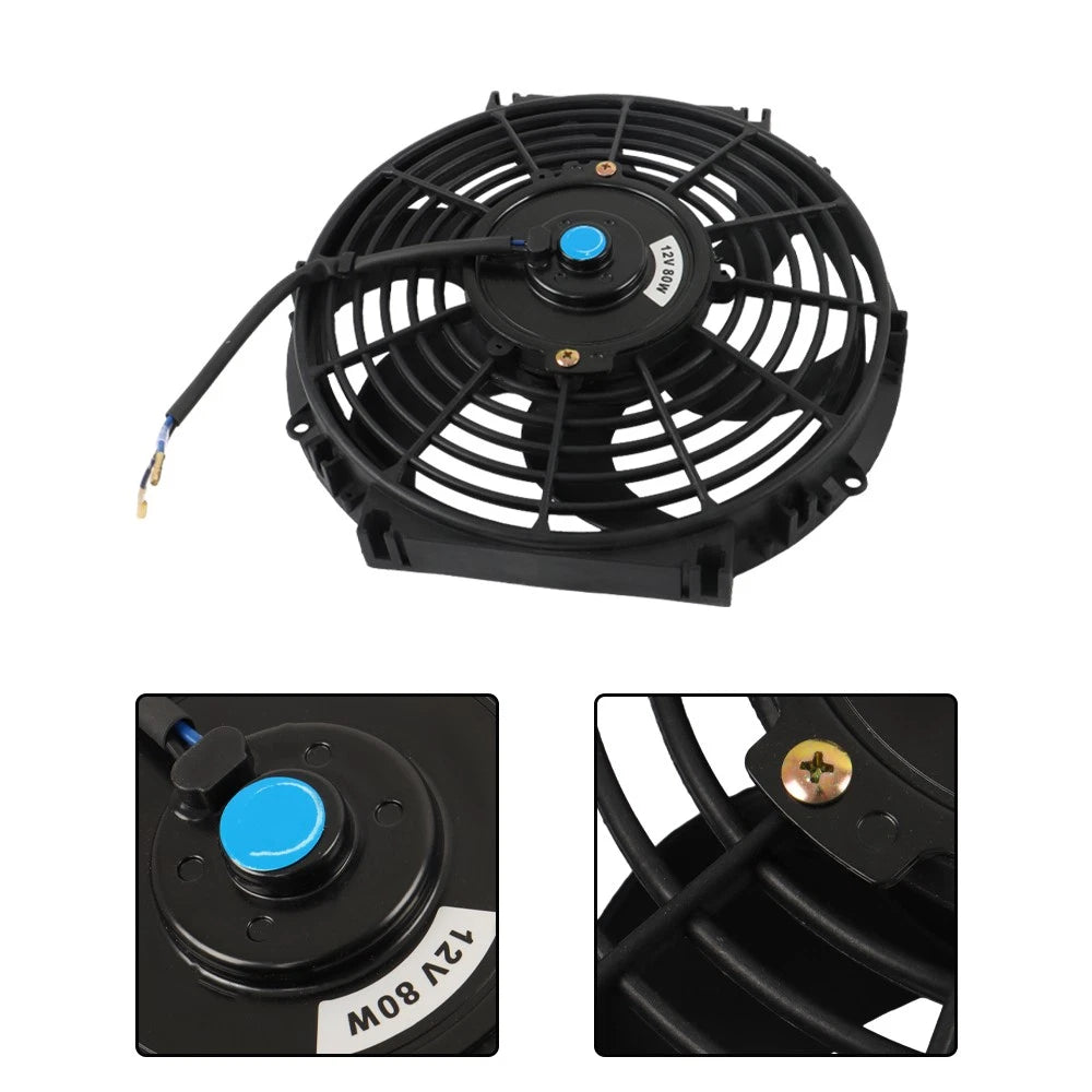 10-Inch Electric Cooling Fan for Universal Applications (12V)