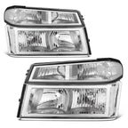 Chrome Housing Clear Lens Headlights for GMC Canyon Chevrolet Colorado (2004–2012)