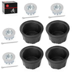 4x Wheel Center Cap w/ Nut for Honda Rancher 420 (2015–2024)