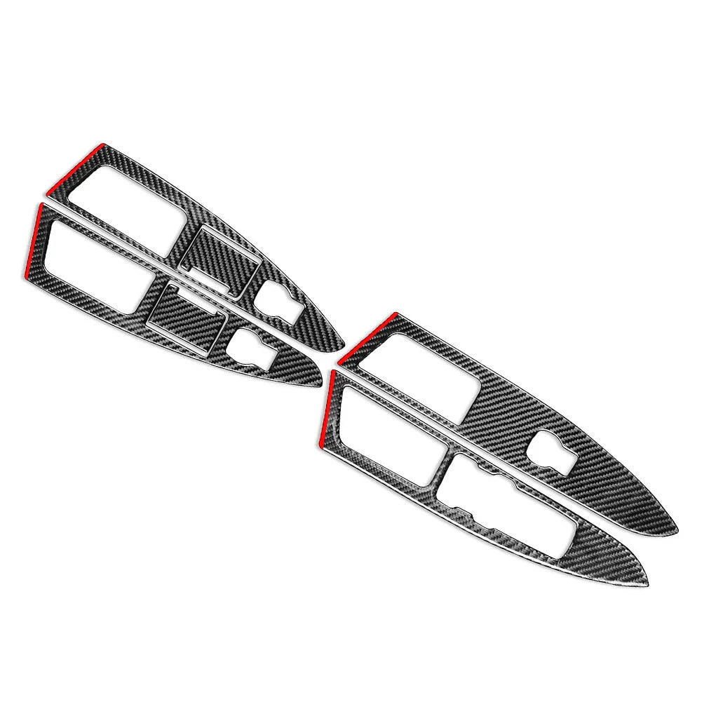 Carbon Fiber Window Lift Panel Switch Cover for Ford Fusion Mondeo (13-17)