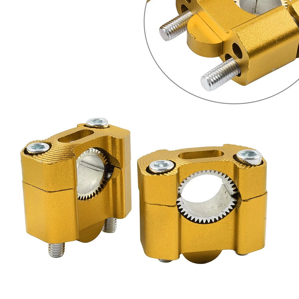 Handlebar Fat Bar Mount Clamps Risers Adaptor 7/8 to 1-1/8 for Dirt Pit Bike ATV