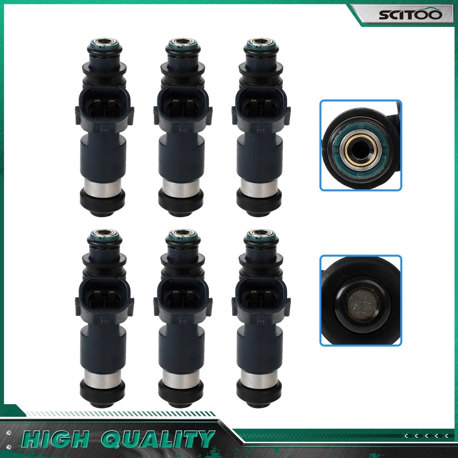 Set of 4 Fuel Injectors for Mitsubishi Galant Eclipse (2004–2012) 1465A051
