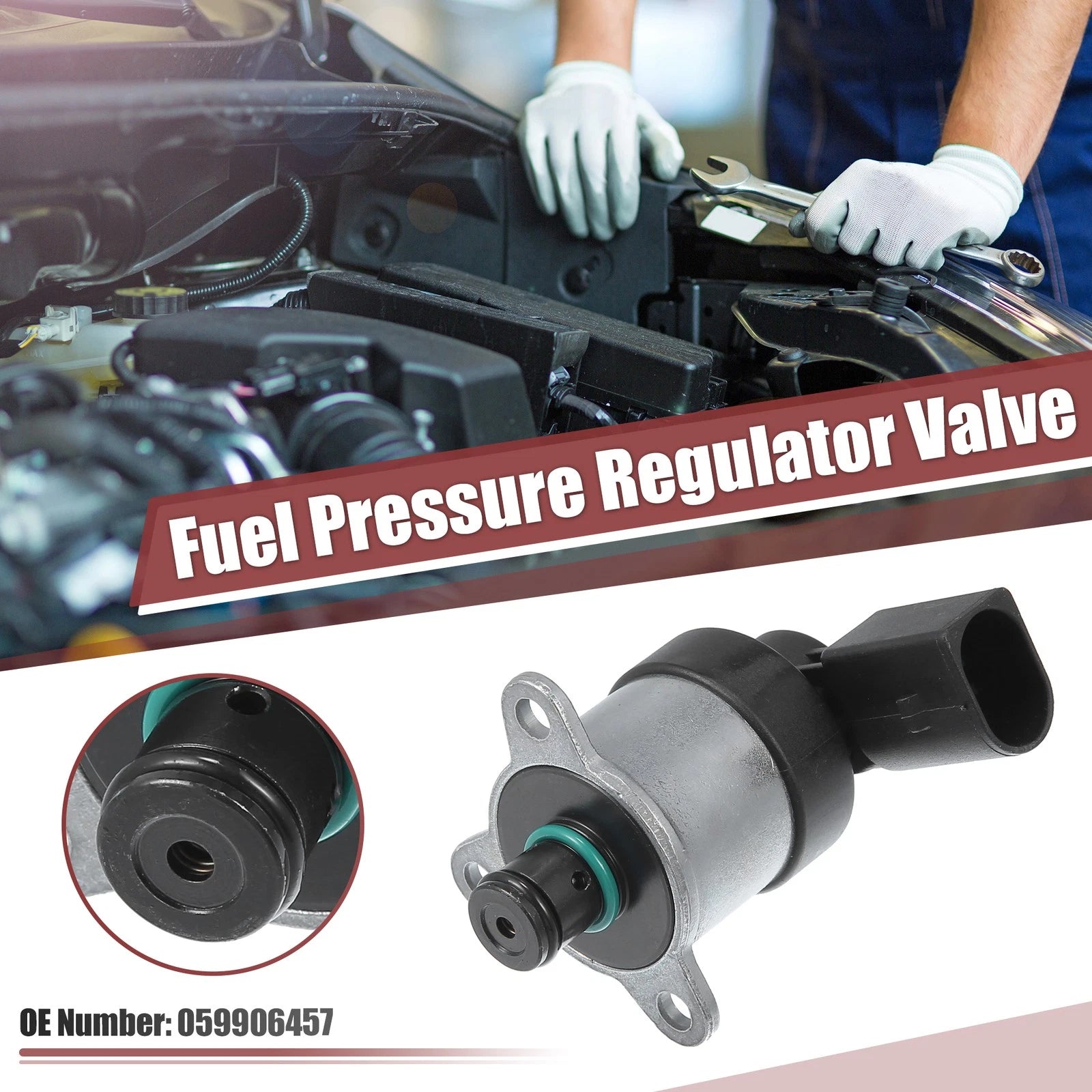 Fuel Pressure Regulator Control Valve 059906457 for VW Crafter Phaeton (2006–2016)