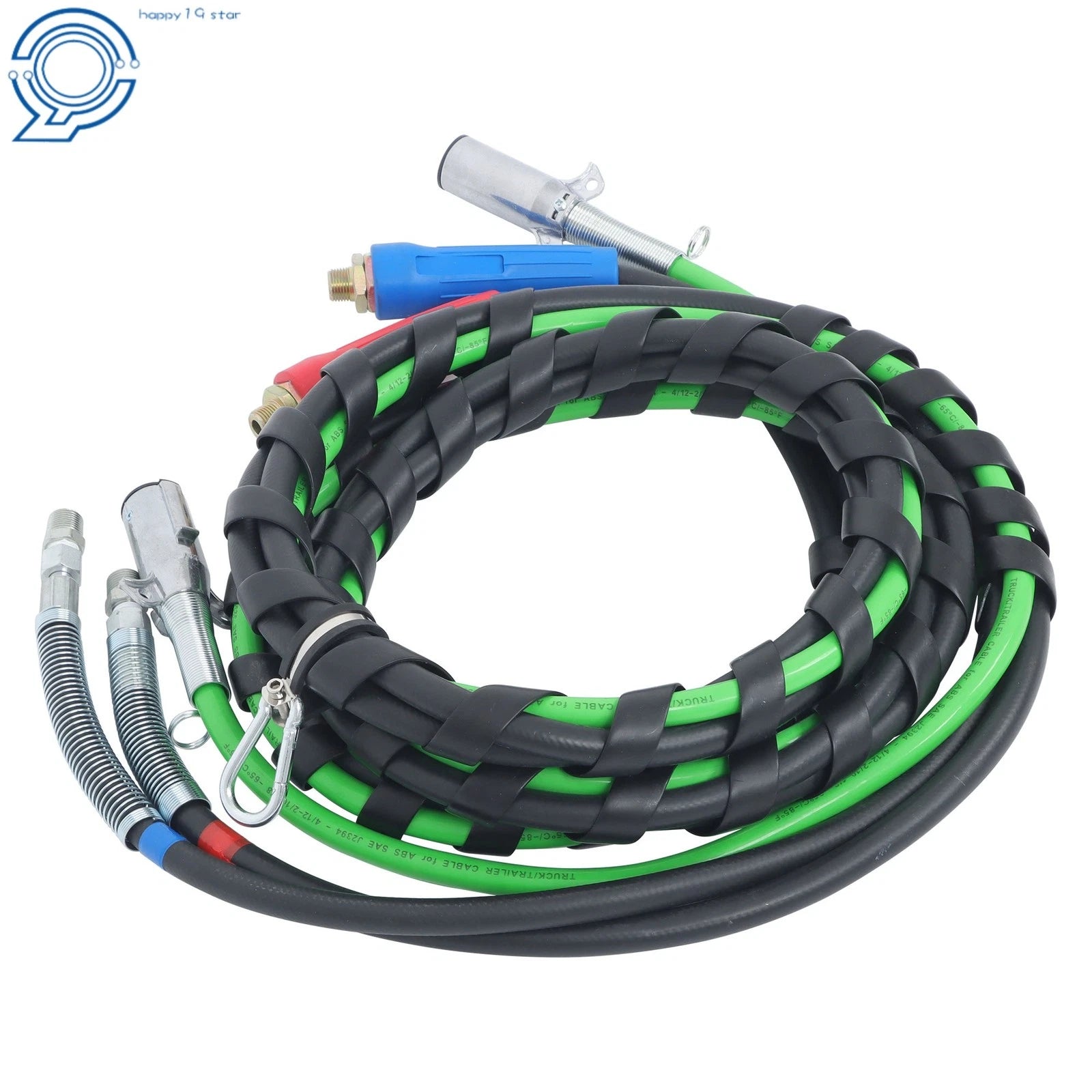 15ft 7 Way ABS & Air Line Hose Wrap for Semi Truck Trailer
