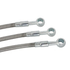 3X Stainless Steel Front Brake Line Kit for Honda GL1000 Goldwing (1975–1978)