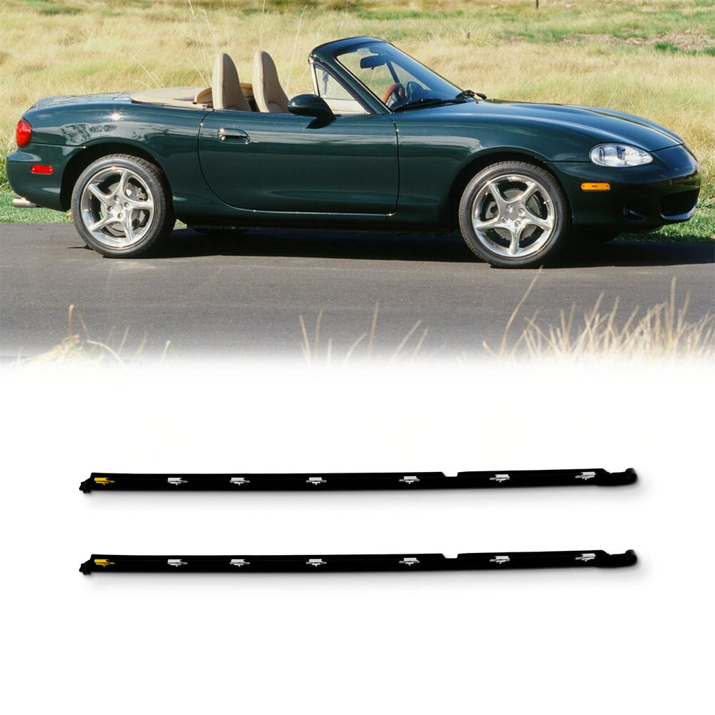 2X Door Window Weatherstrip Seal for Mazda Miata (1990–2005)