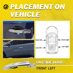 Front Left Exterior Door Handle for Nissan Rogue (2014–2020)