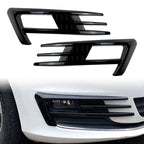 Fog Light Lamp Cover Bumper Grille Trim for VW Golf 7 MK7 (2013–2016) - Black Pair